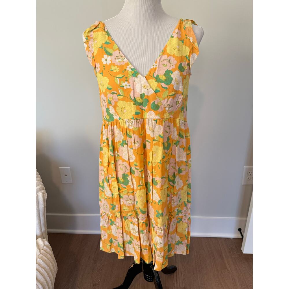 Sanctuary Yellow Floral Dress- size medium